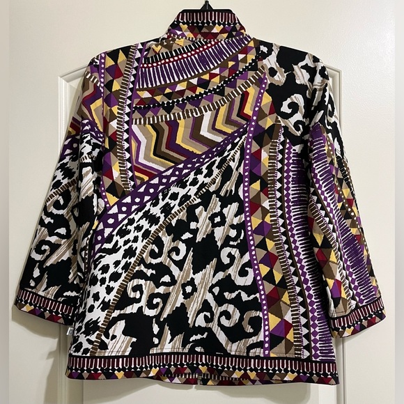 Zenergy By Chico’s Women’s Size Small Lightweight Jacket Zip Up Front Dressy Wor - Picture 3 of 5